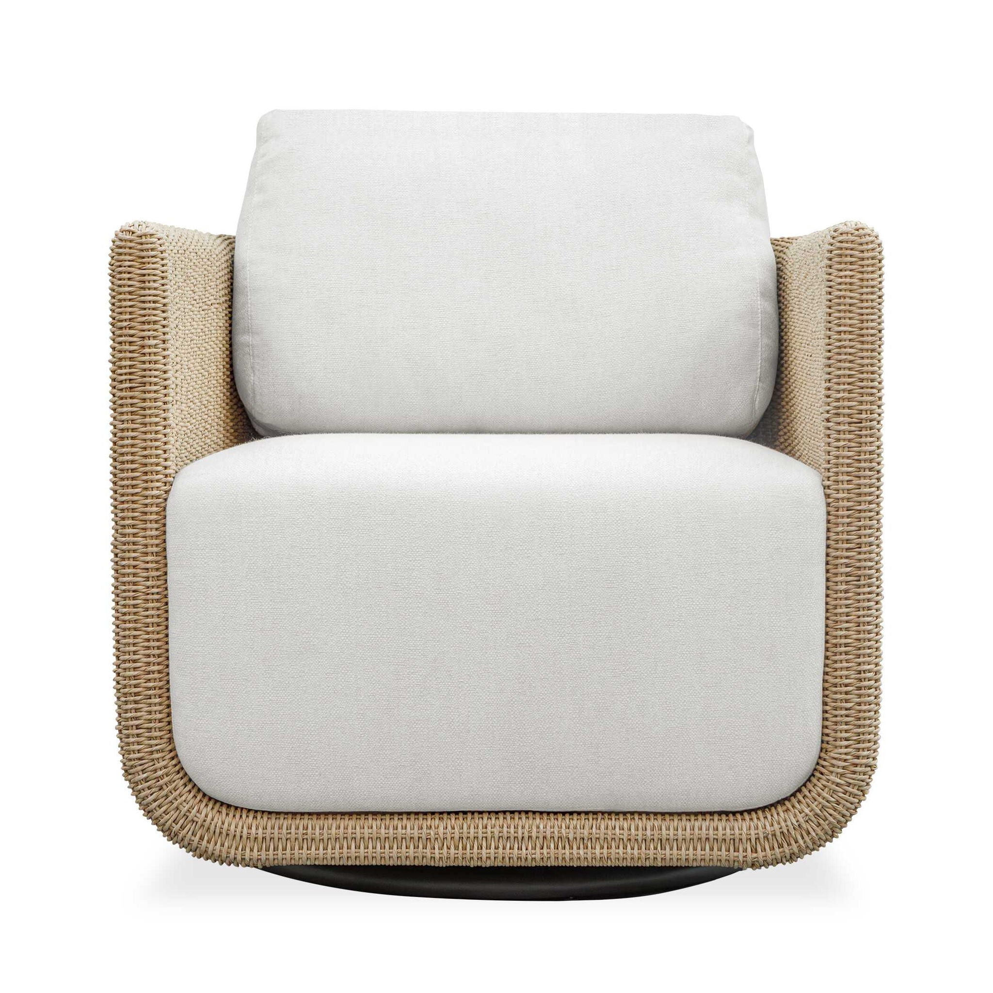 Santorini - Outdoor Swivel Lounge Chair - Brown