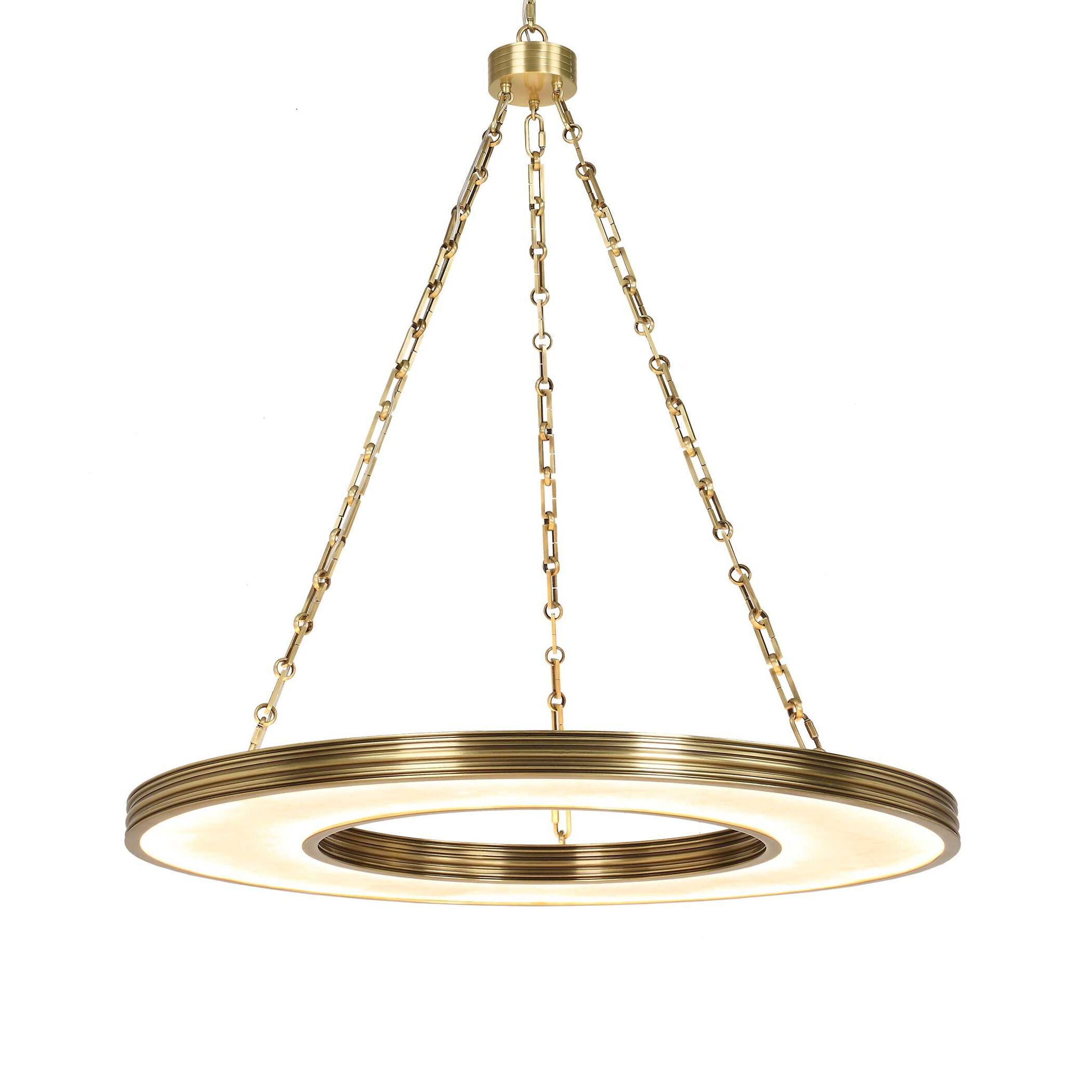 Newport - 1 Light LED Pendant - Brass