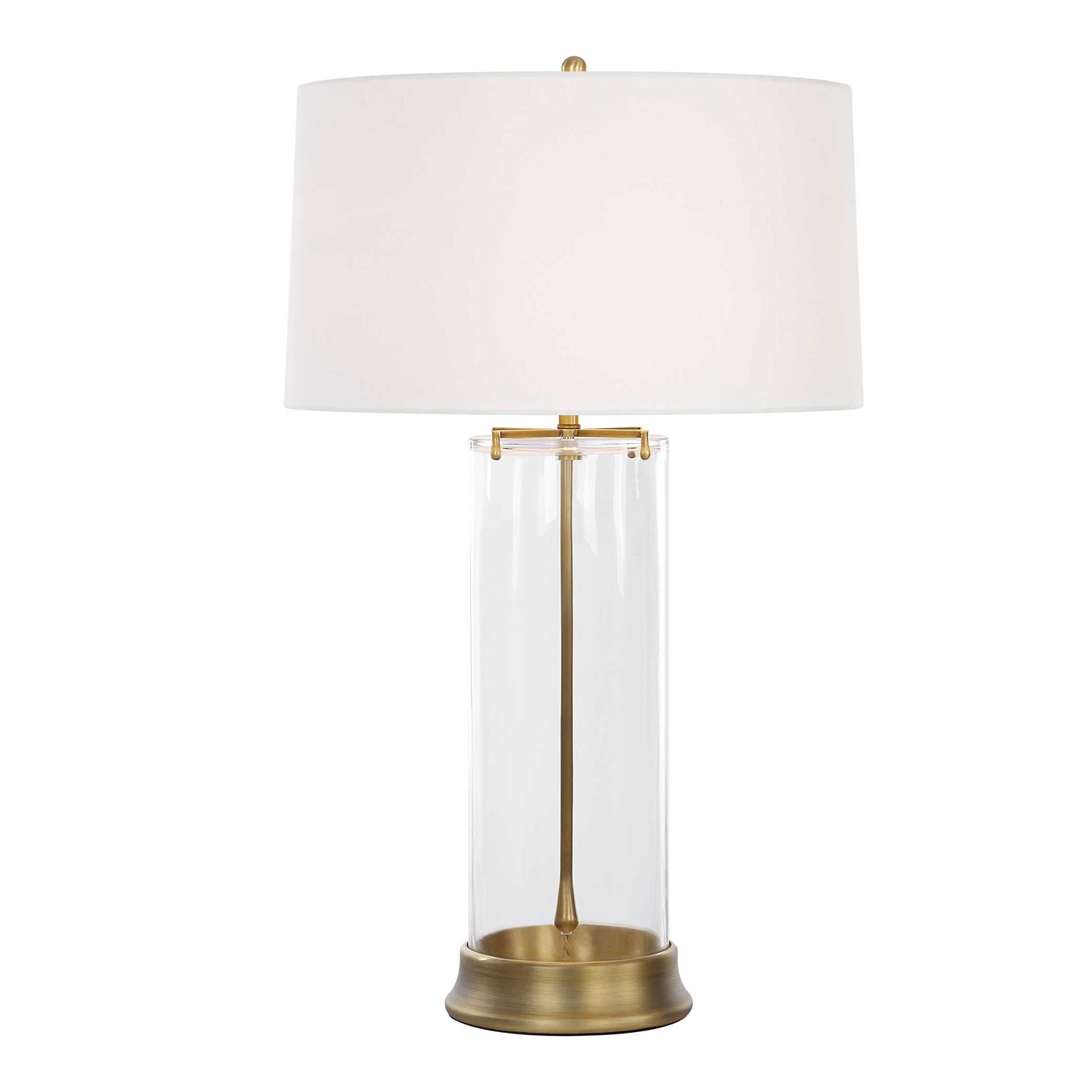 Clear View - Table Lamp - Brass