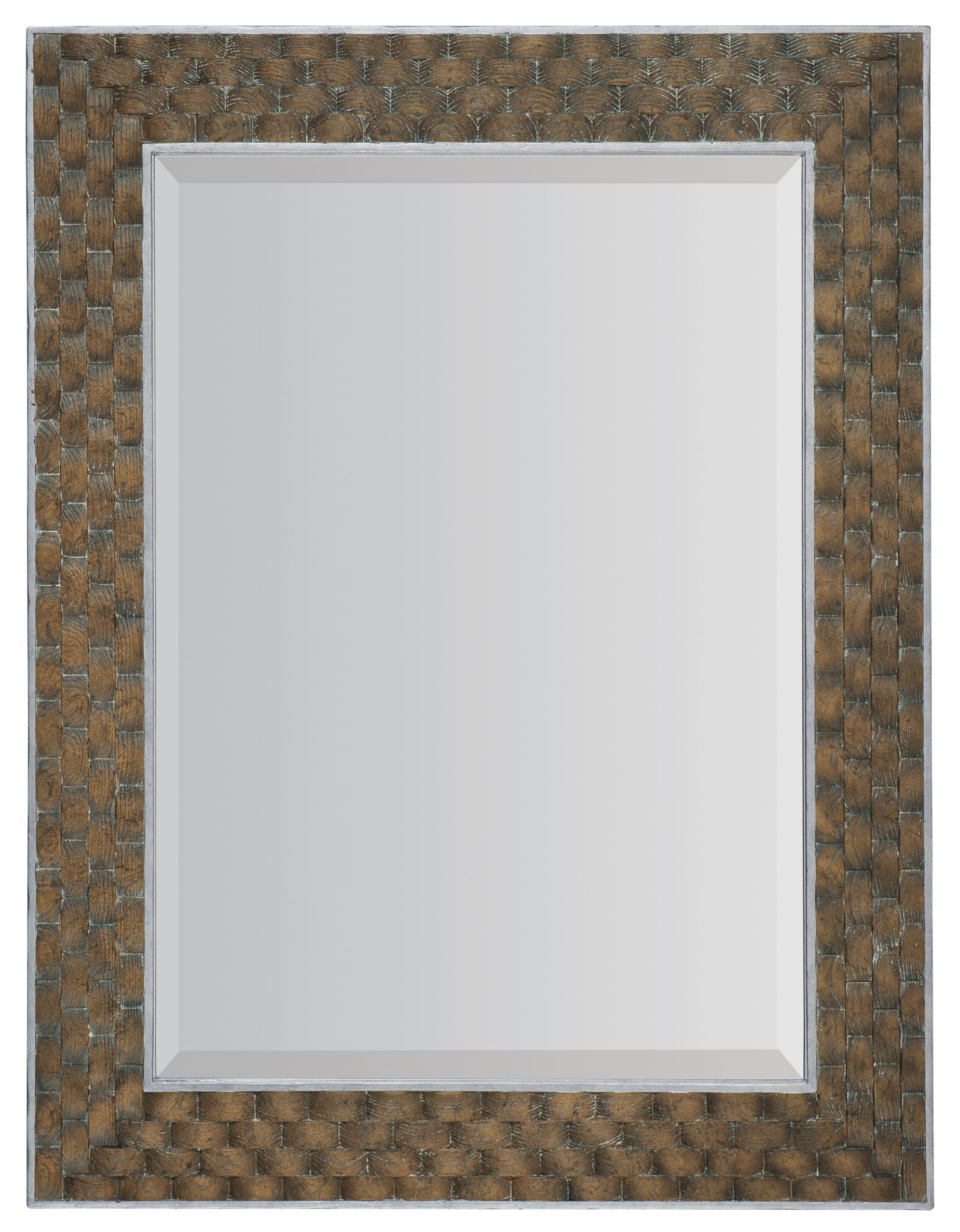 Sundance - Portrait Mirror - Light Brown / Dark Brown