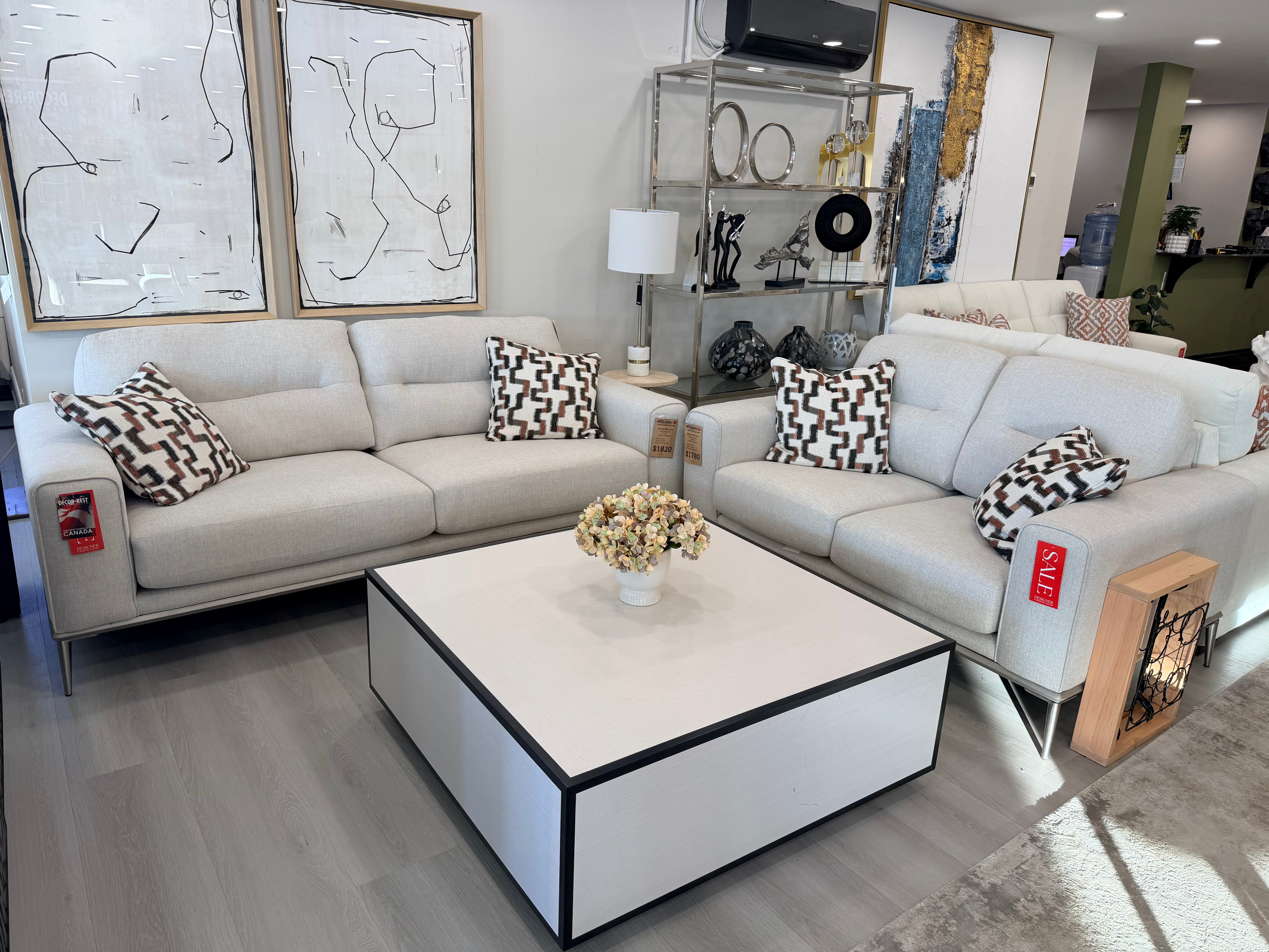 Decor-Rest 2030 Sofa and Loveseat - FLOOR MODEL