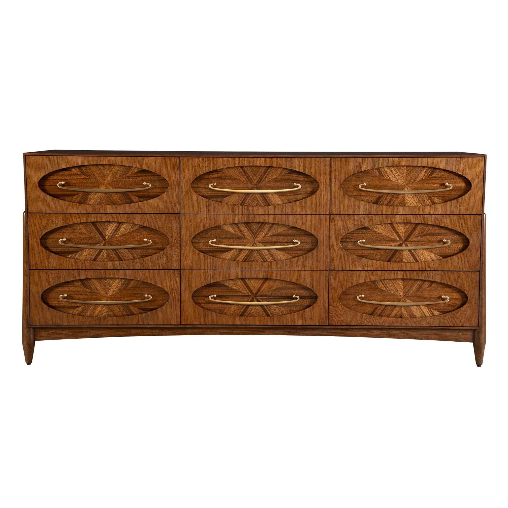 Tiger Eye - 6 Drawer 1 Door Chest - Woodtone
