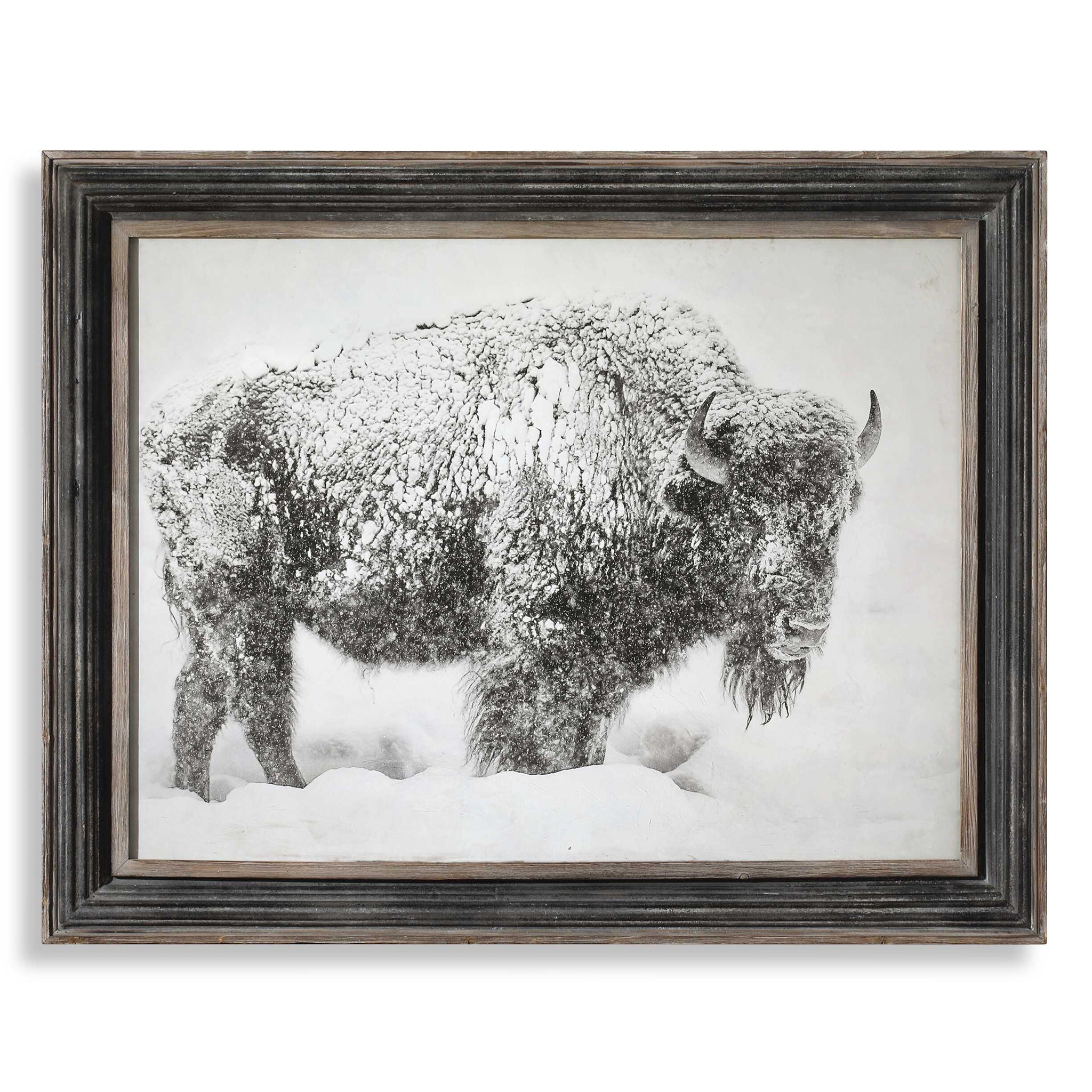 In The Storm - Framed Print - Black / White / Woodtone