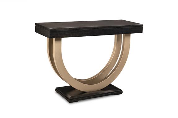 Contempo 36” Sofa Table w/Metal Curves