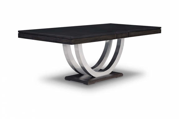 Contempo Metal Curve Pedestal Dining Table