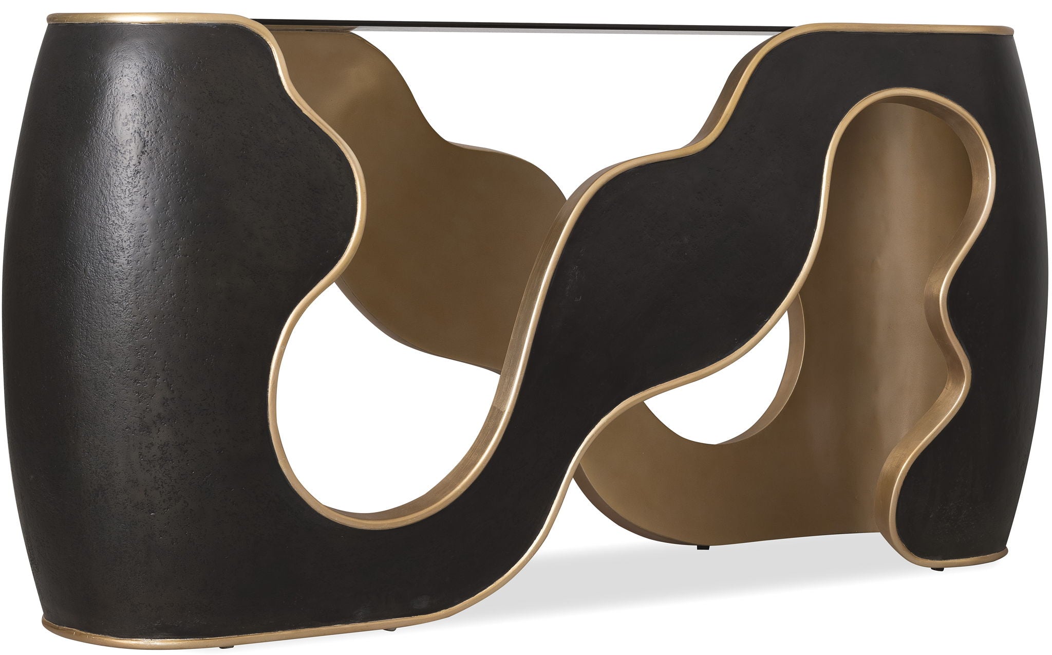 Melange - Even And Flow Console Table - Black