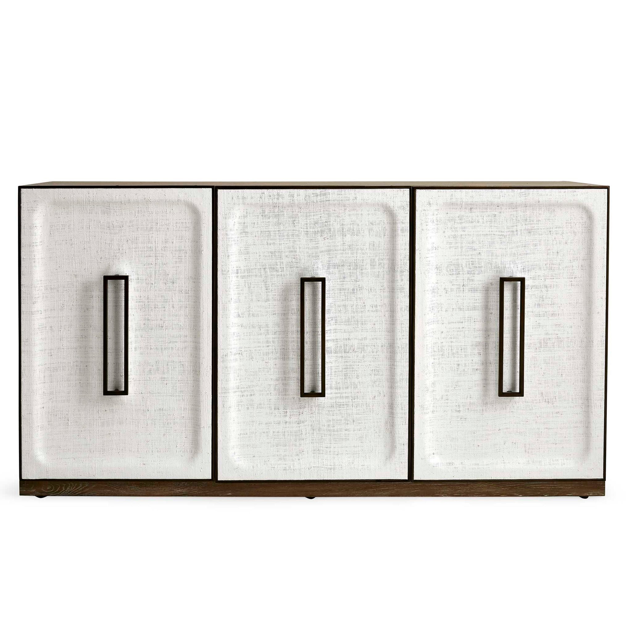 Linen 3 Door Cabinet - White