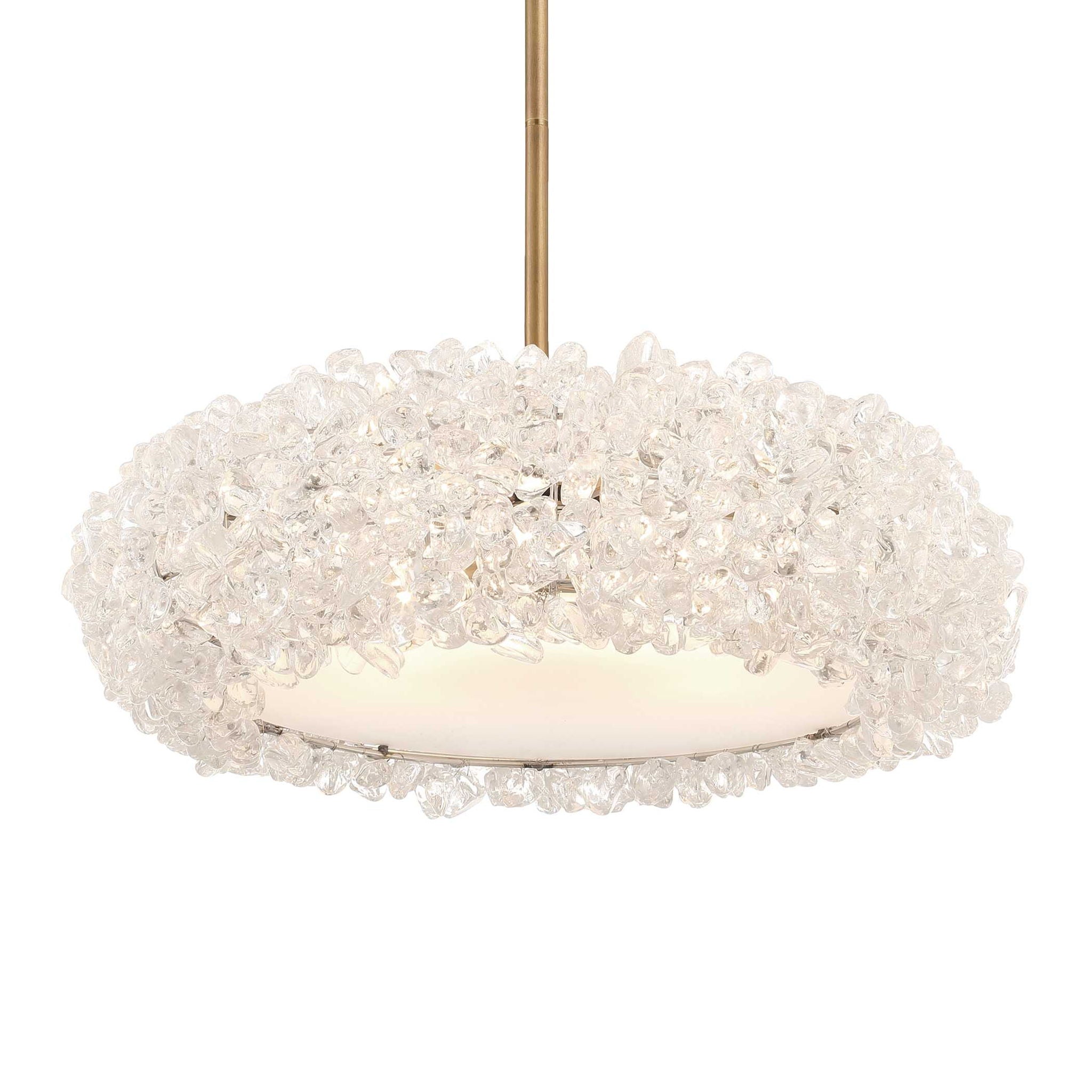 Spangled - 6 Light Pendant - Brass