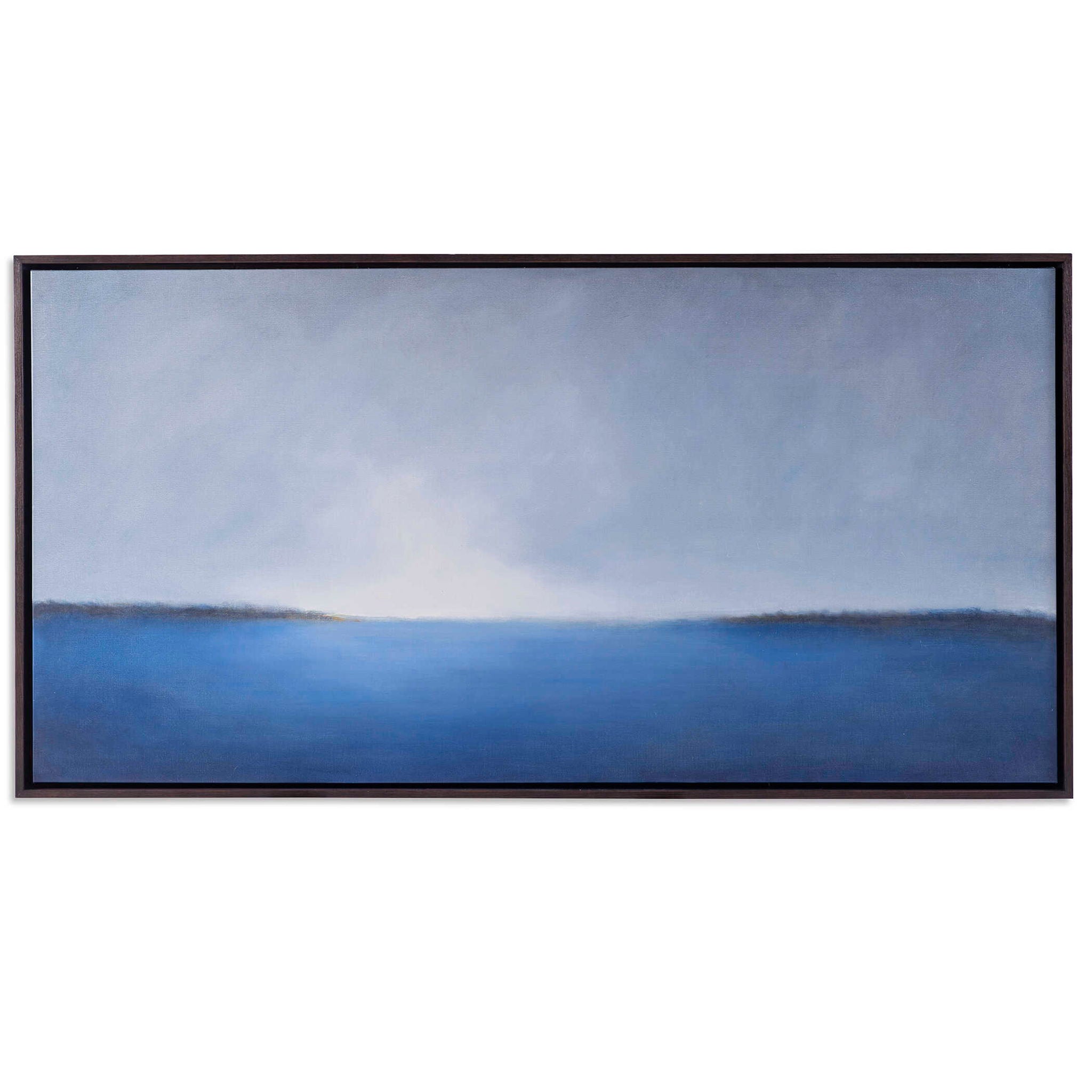 Infinity - Framed Canvas - Blue / Green / White