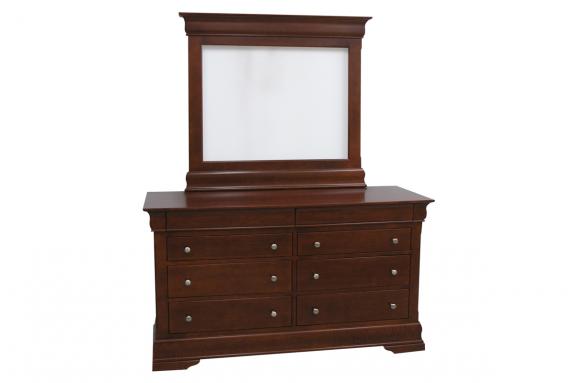 Phillipe 8 Drawer Double Dresser & Mirror