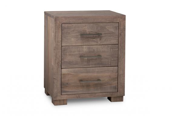 Steel City 3 Drawer Night Stand